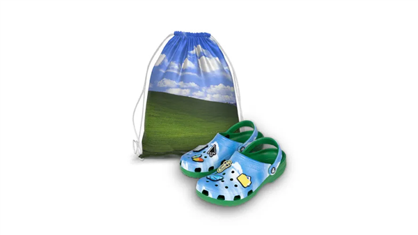 Microsoft Launches Limited Edition Windows XP Themed Clogs with Iconic 'Bliss' Wallpaper Design
