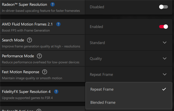 AMD AFMF2.1 Adds Fast Motion Response! Supports RX 7000/9000: Enhancing Visuals in Fast-Paced Gameplay