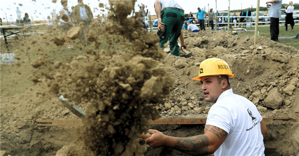 Hungary hosts an alternative 'Grave Digging Competition': Seeking fast and skilled gravediggers