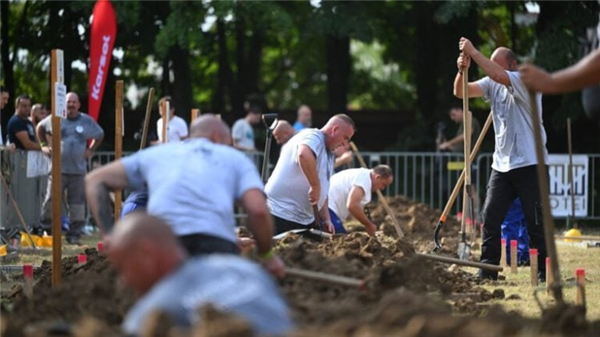 Hungary hosts an alternative 'Grave Digging Competition': Seeking fast and skilled gravediggers