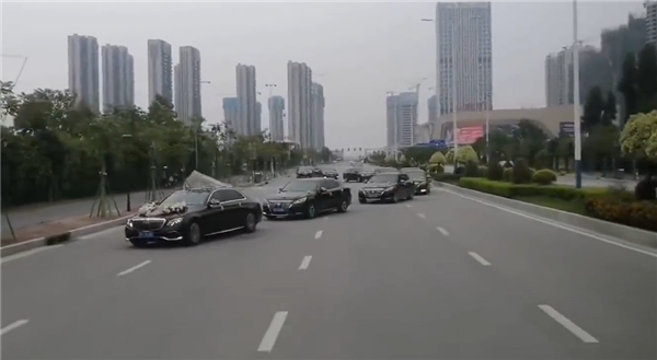 Convoy of Over a Dozen Wedding Cars Obstinstructs Road in Serpentine Maneuver; Police Summon All Drivers