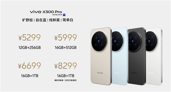 影像最强旗舰！vivo X300 Pro发布：5299元起