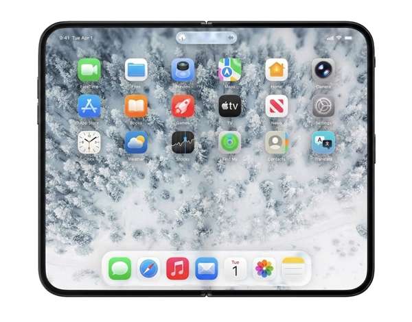 首款真全面屏iPhone！苹果折叠屏iPhone Fold渲染图出炉