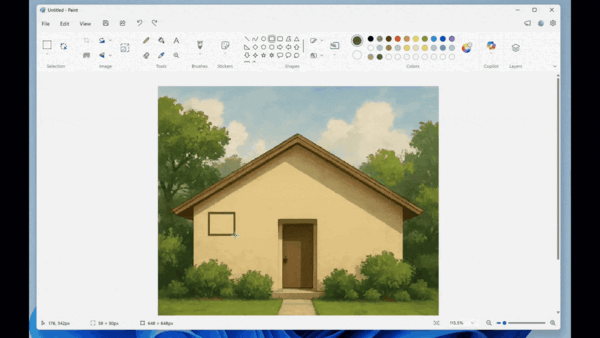 用户期待多年：Windows画图终于有了自由旋转功能！