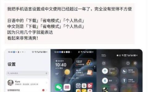 日语源于中国？日本网友热衷手机设中文：直呼界面清爽