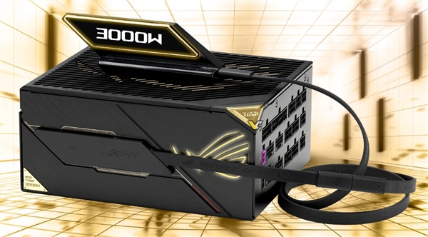 华硕ROG 3000W限量版电源发布：标配四根12V-2×6线缆
