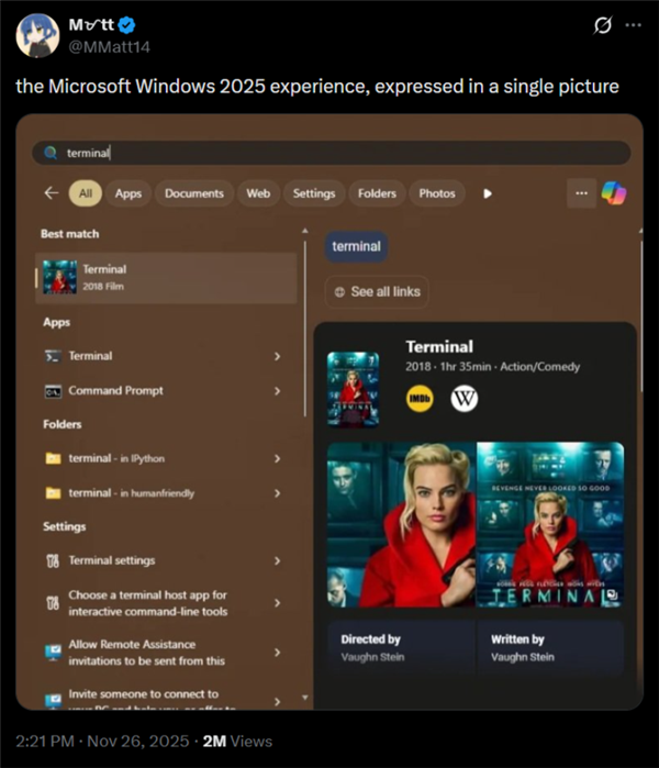 强塞多年终放手！Windows 11搜索将可一键关闭Bing和商店结果