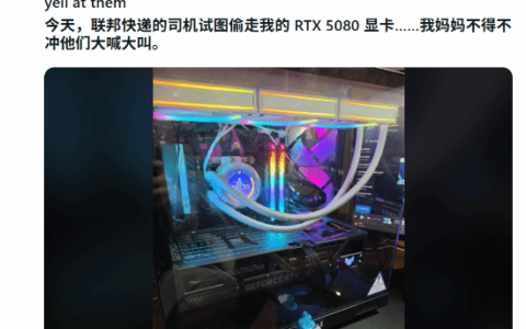 玩家RTX 5080险遭快递员私吞，母亲霸气怒斥夺回