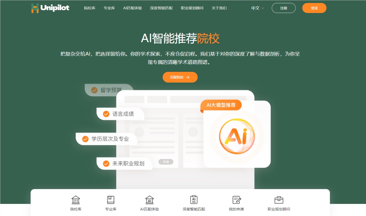 留学申请不再像盲人摸象！AI留学平台UniPilot正式上线，开创透明教育新纪元