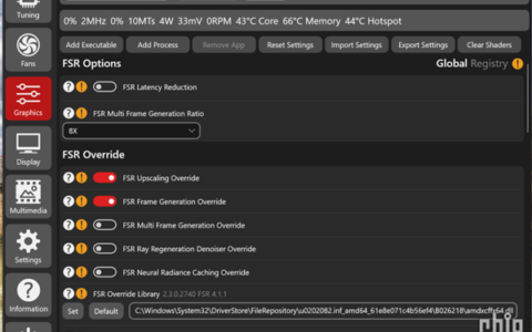 AMD FSR 8倍多帧生成反超NVIDIA Intel