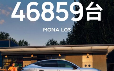 小鹏MONA L03上市1小时大定46859台刷新纪录