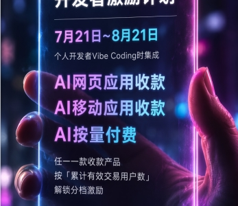 支付宝升级AI支付激励计划 支持个人开发者生态