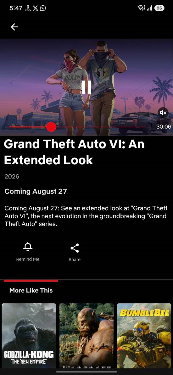 GTA6前瞻直播时长30分钟超长展示