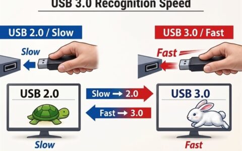 USB 3.0插入慢100毫秒降速至2.0