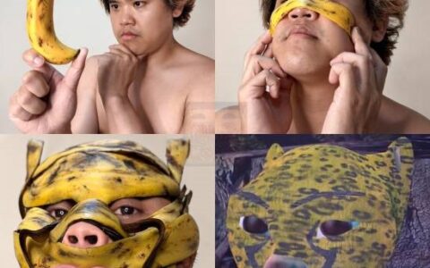 脑洞拉满！泰国小哥香蕉皮cos《牛来》豹拉