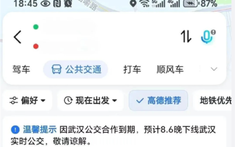高德辟谣武汉实时公交下线传闻