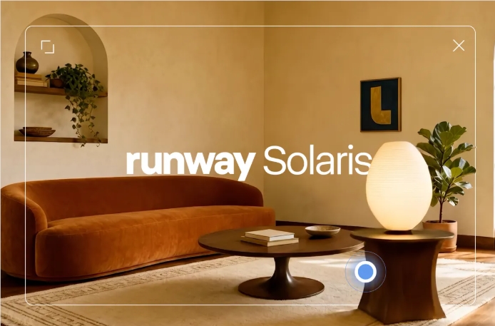 Runway发布Solaris，实时逐帧生成动态交互界面