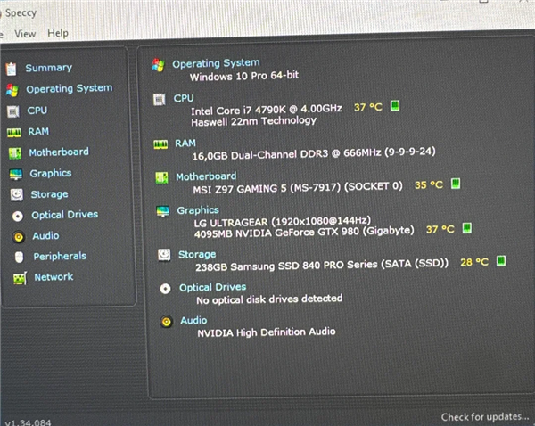 2015年顶配主机i7-4790K+GTX 980仅380元