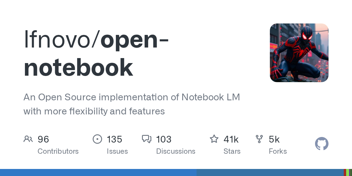 Open Notebook：把 NotebookLM 请回自己电脑的开源平替，4 万 star 的私人研究助手