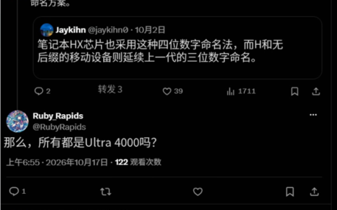 英特尔酷睿Ultra 4000桌面移动统一命名